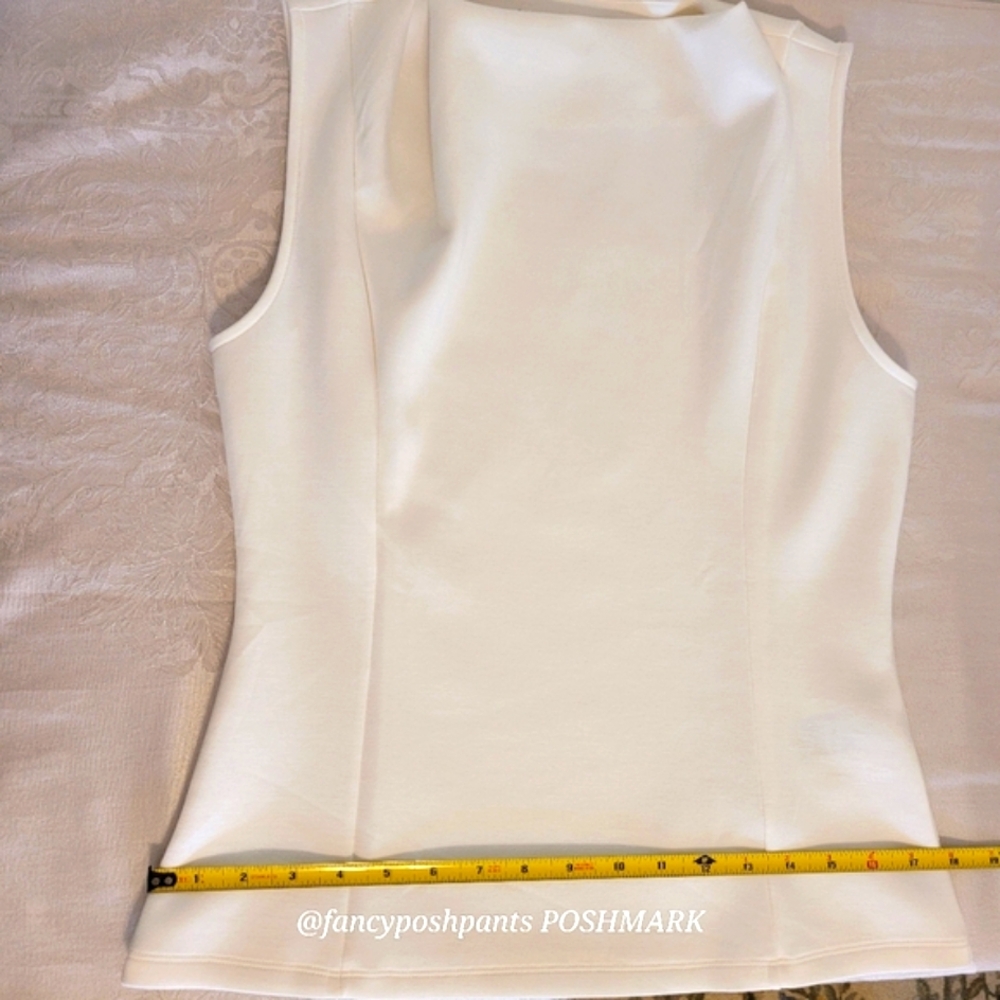 BANANA REPUBLIC scuba cowl SNOW DAY color rare sold out easy care blouse shirt - Picture 9 of 17